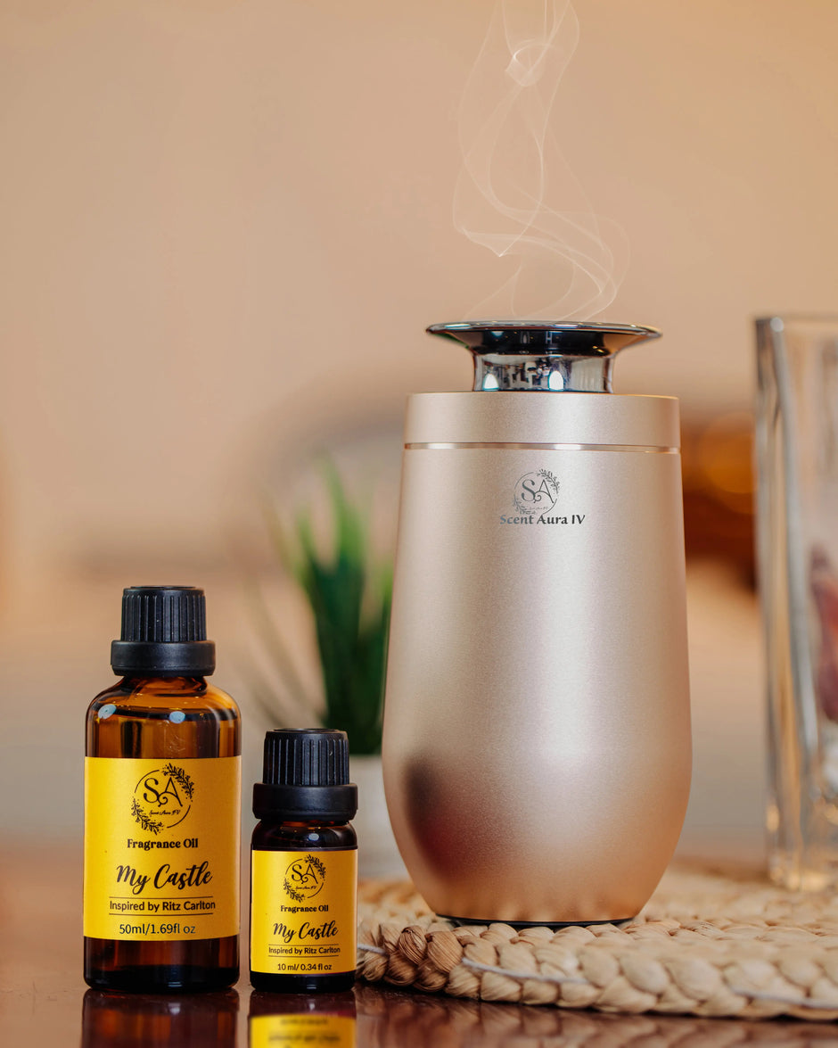 Smart Waterless Scent Diffuser for Car/Home Gold