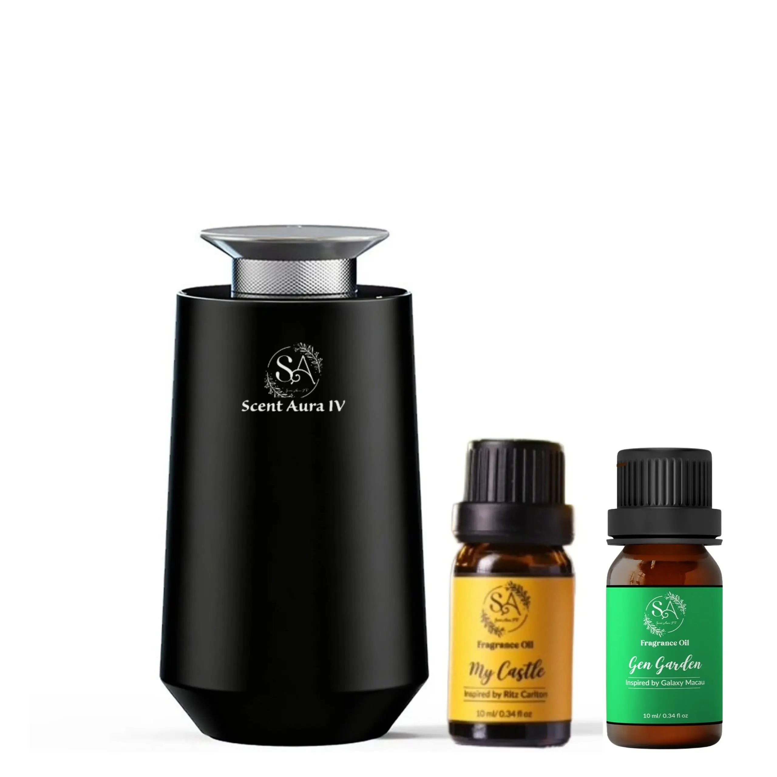 Smart Waterless Scent Diffuser for Car/Home Black