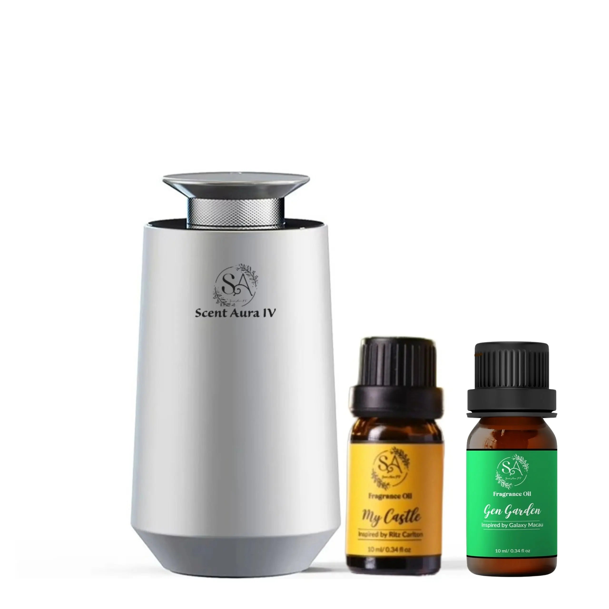 Smart Waterless Scent Diffuser for Car/Home Silver