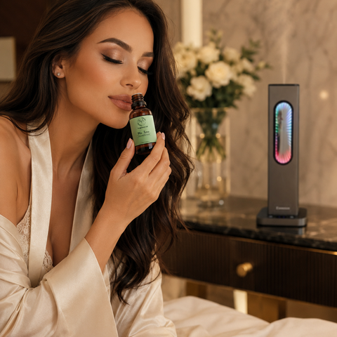 Essence Smart waterless oil Diffuser. With LED light and Bluetooth/App enabled